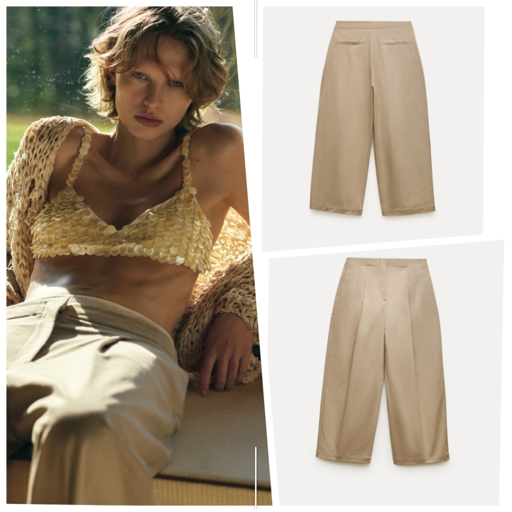 Zara Darted Tapered Pants